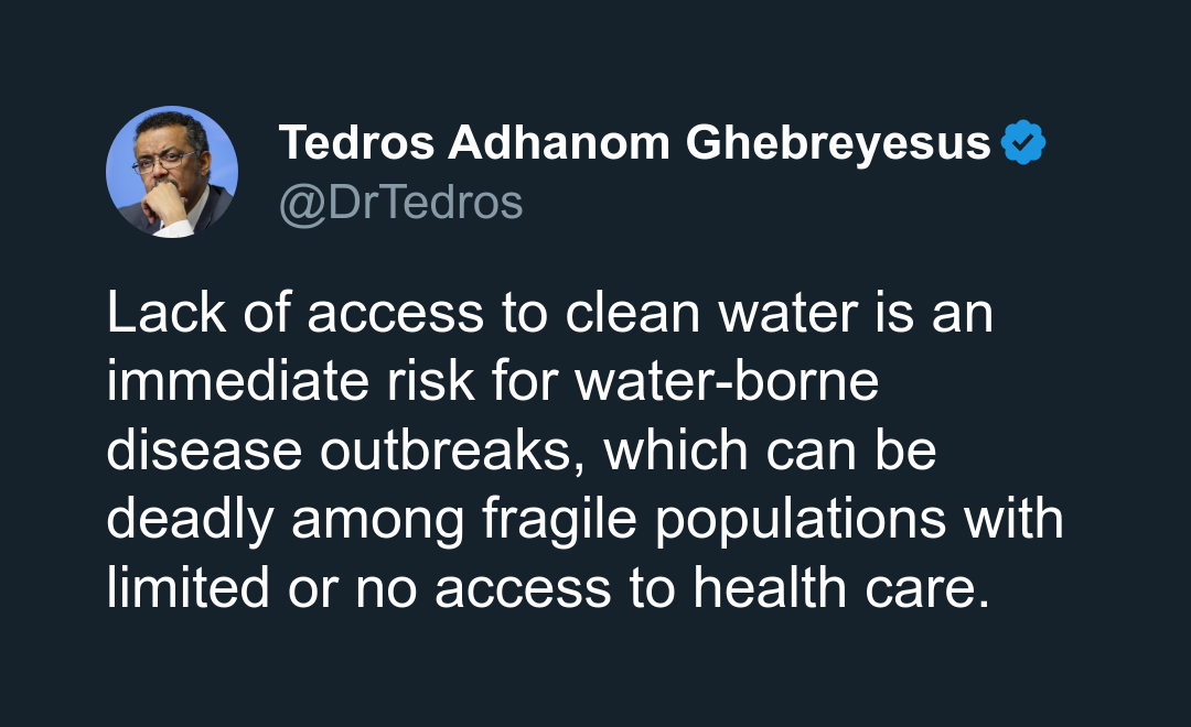 Is lack of clean water a deadly risk?