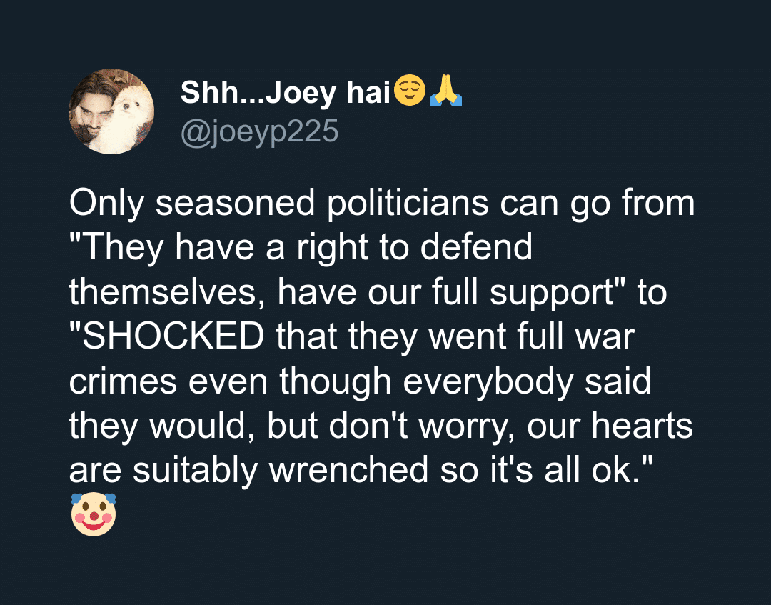 Is it possible to go from 'full support' to 'wrenched hearts'? 🤔