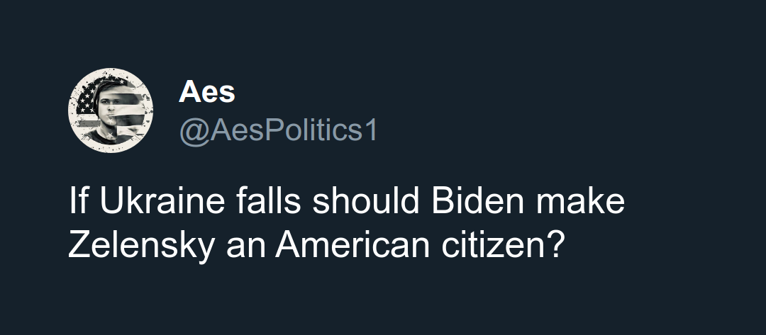 Should Biden make Zelensky a citizen?