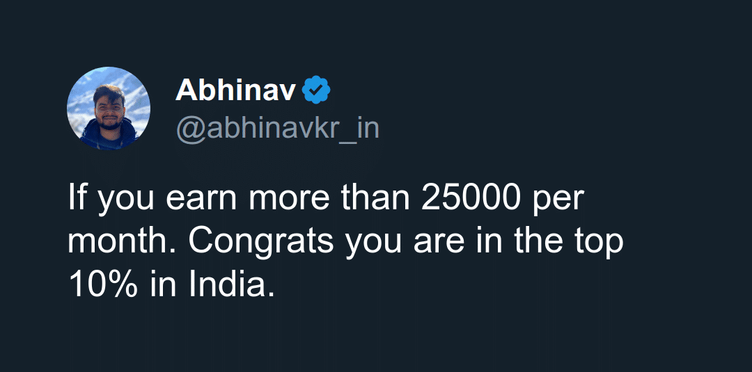Are you part of India's top 10% earners?